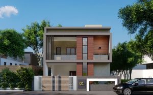 Elevation image by Mohankumar Constructions